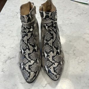 Snake skin boots